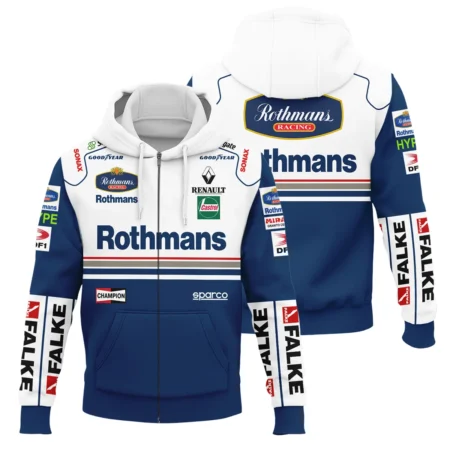 1997 Jacques Villeneuve Racing Suit Williams F1 Zipper Hoodie BLJV10825A2ZHD - Racing Lifestyle Clothing