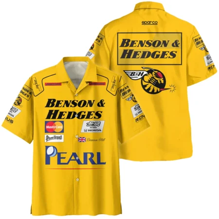 1999 Damon Hill Racing Suit Hawaiian Shirt BLVADH050925A3HW - Trackside Outfit