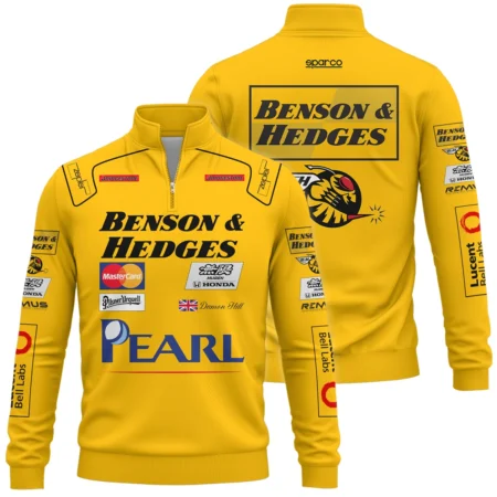1999 Damon Hill Racing Suit Quarter-Zip Sweatshirt BLVADH050925A3QZS - Race Day Design