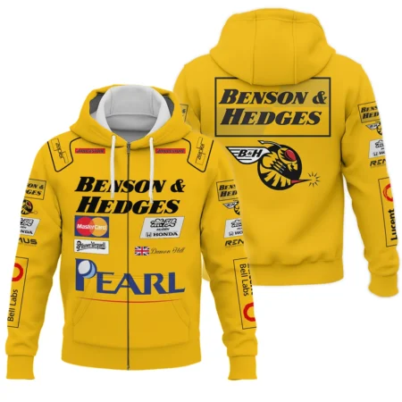 1999 Damon Hill Racing Suit Zipper Hoodie BLVADH050925A3ZHD - Racing Lifestyle Clothing