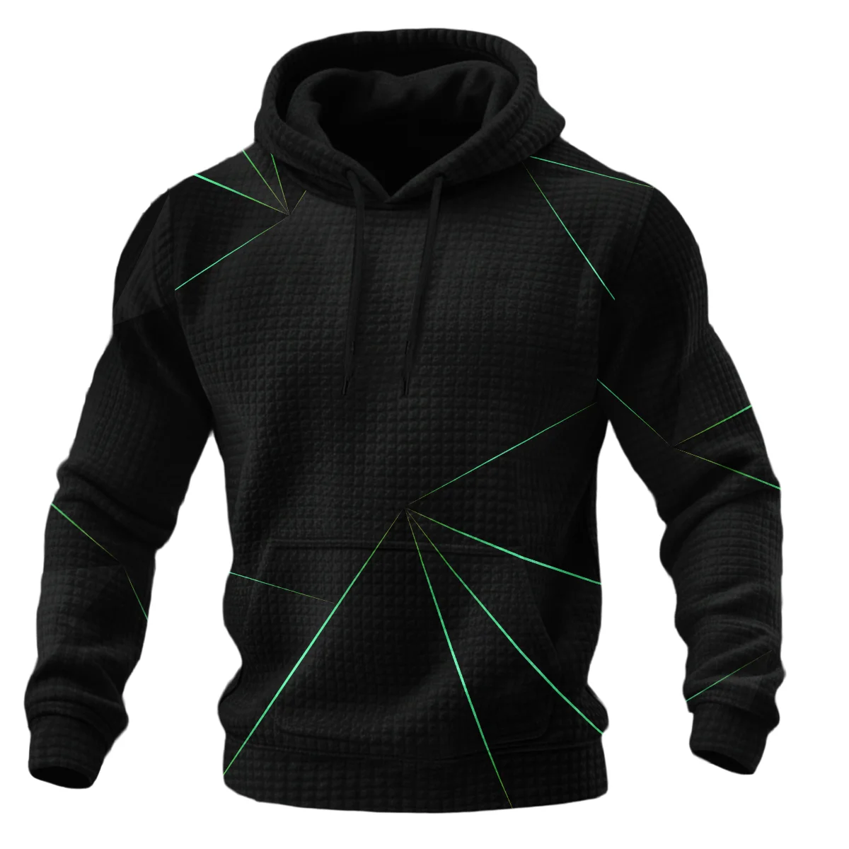 Aston Martin F1 Teamwear Hoodie Quilted Waffle BL8326A1AMHQW - Image 2