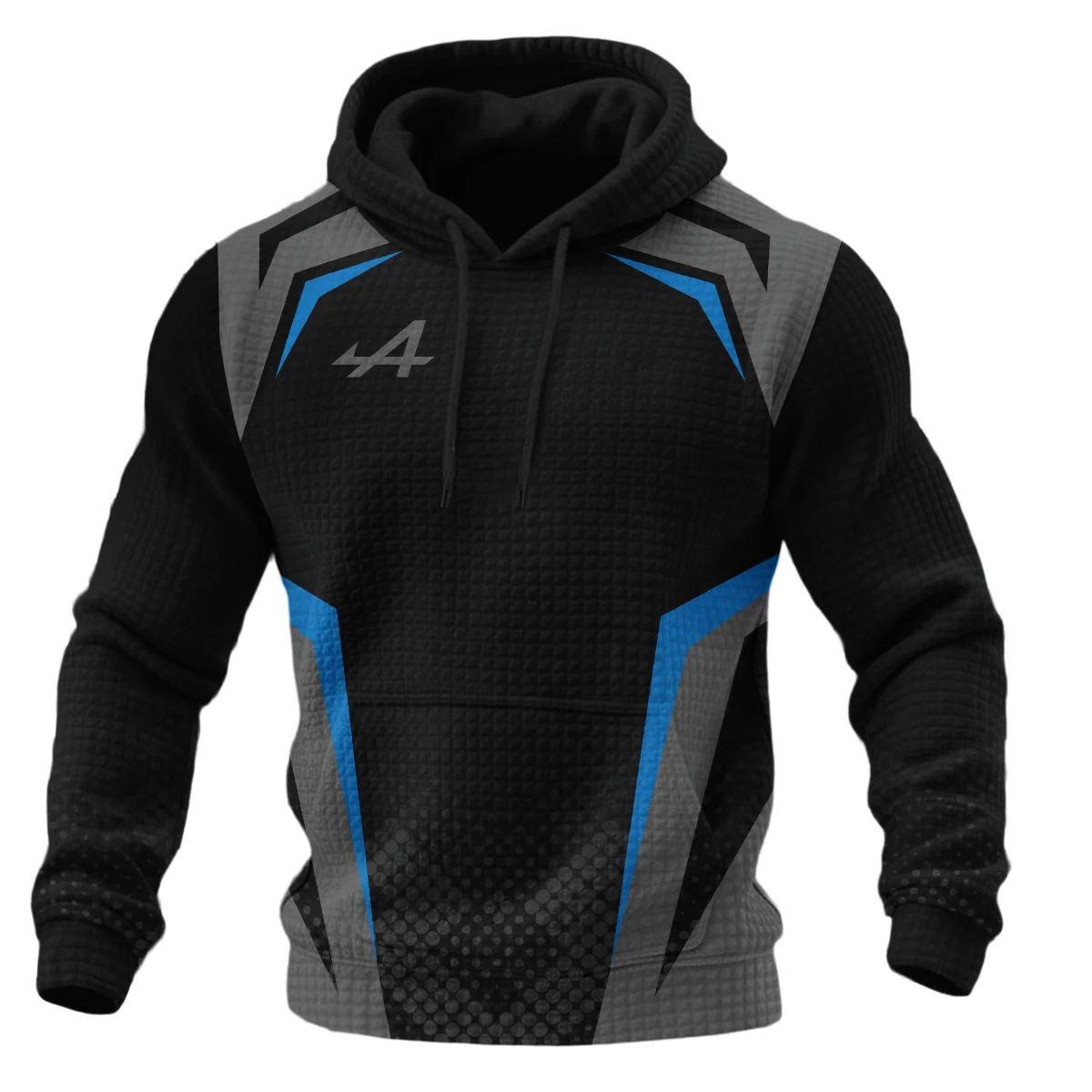 Alpine F1 Teamwear Hoodie Quilted Waffle BLVA5326A3ALPHQW - Image 2