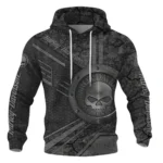 Harley-Davidson Motorcycle Iron Skull Hoodie Quilted Waffle All Over Prints Gift Fan Love QTVAHL250226A12-HQW