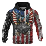 Harley-Davidson Motorcycle American Spirit Hoodie Quilted Waffle All Over Prints Gift Fan Love QTVAHL250226A13-HQW