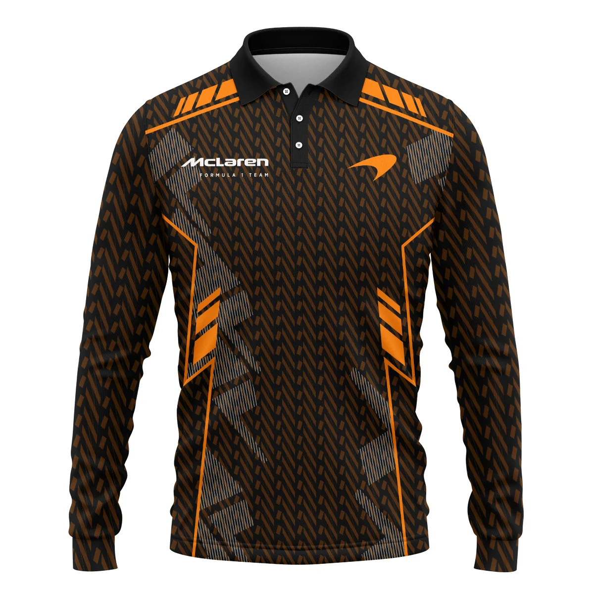 McLaren F1 Teamwear Long Polo Shirt BLVA5326A1MCLLPL - Image 2