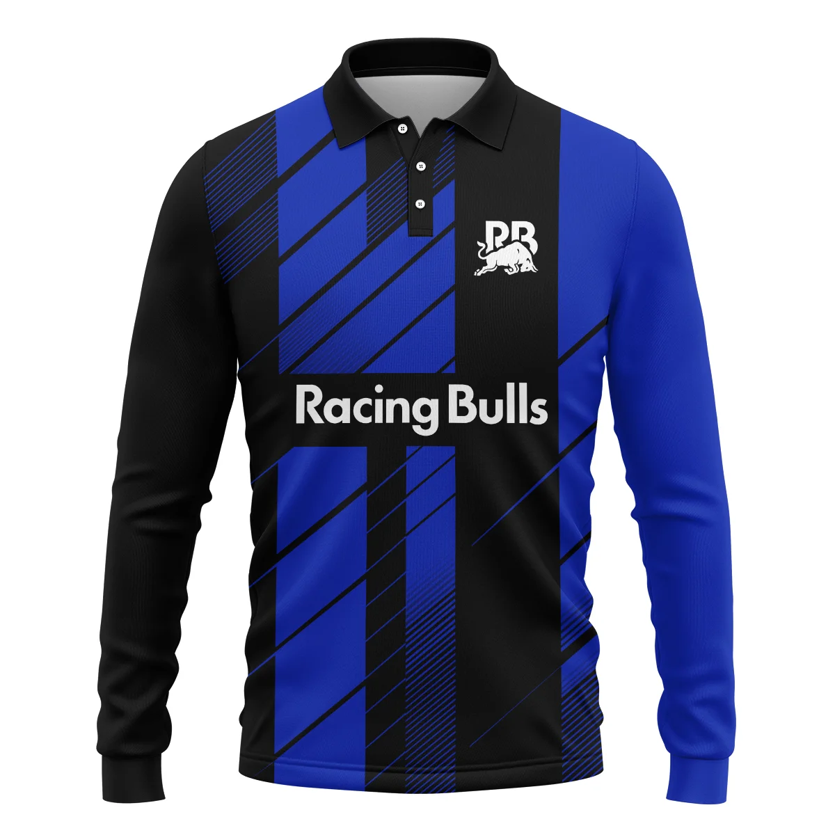 Racing Bulls F1 Teamwear Long Polo Shirt BLVA5326A2RCBLPL - Image 2