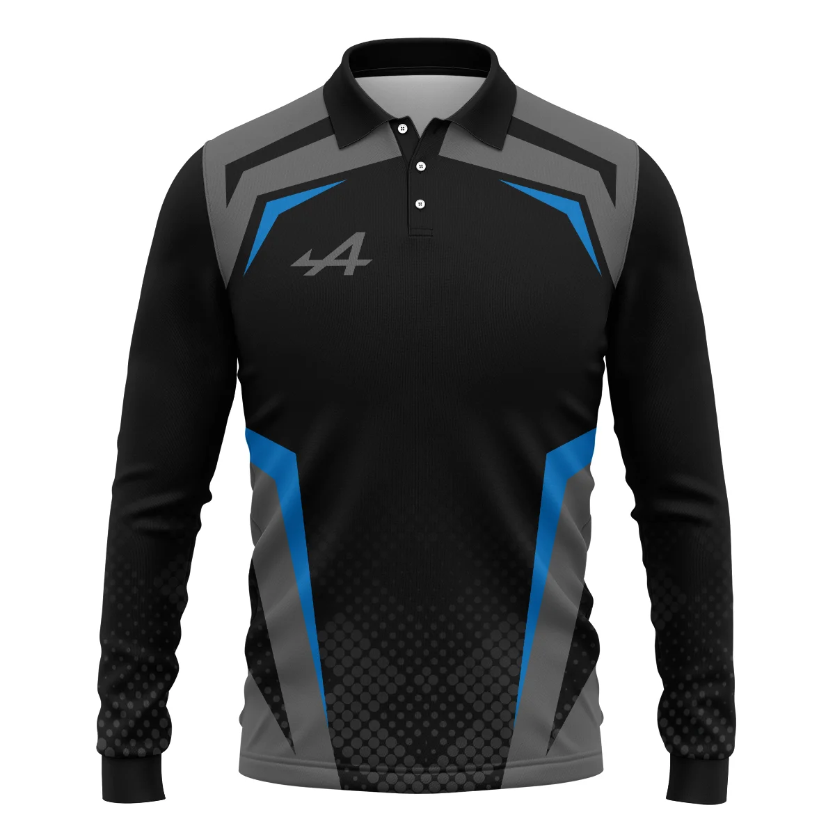 Alpine F1 Teamwear Long Polo Shirt BLVA5326A3ALPLPL - Image 2