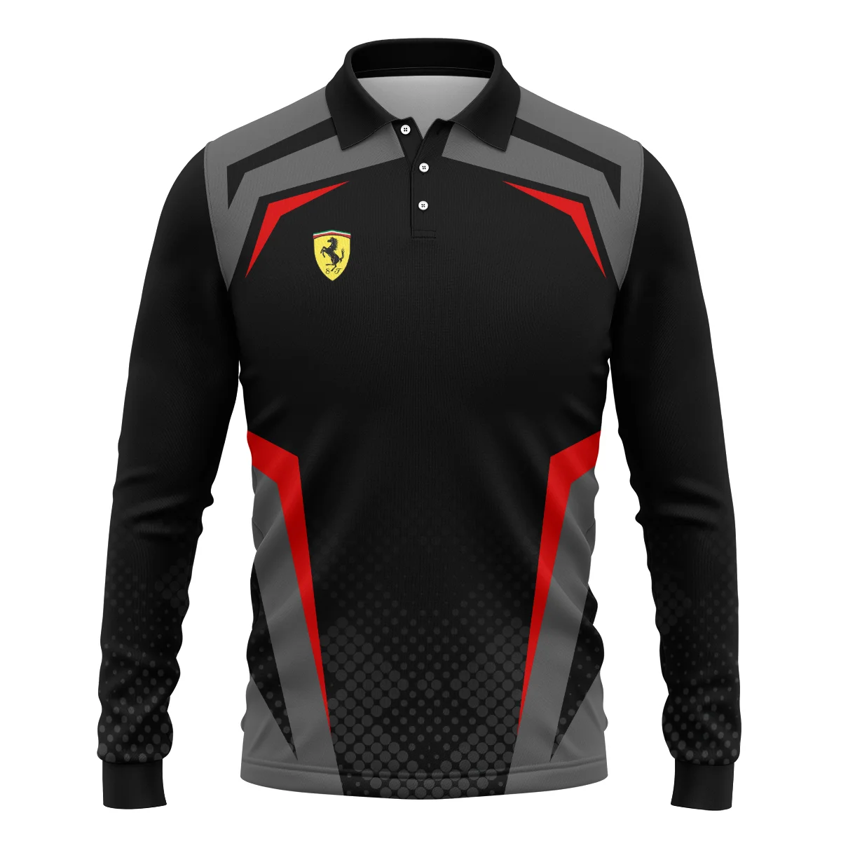 Ferrari F1 Teamwear Long Polo Shirt BLVA5326A3FRRLPL - Image 2