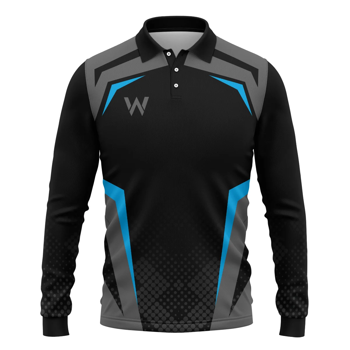 Williams F1 Teamwear Long Polo Shirt BLVA5326A3WILLPL - Image 2