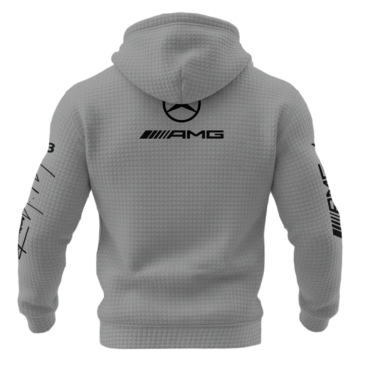 2026 Y-3 x Mercedes F1 - Hoodie Quilted Waffle BLMER18326A4HQW - Image 3
