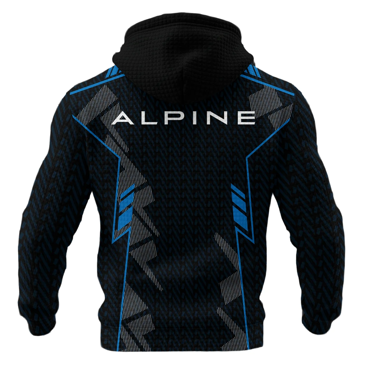 Alpine F1 Teamwear Hoodie Quilted Waffle BLVA5326A1ALPHQW - Image 3