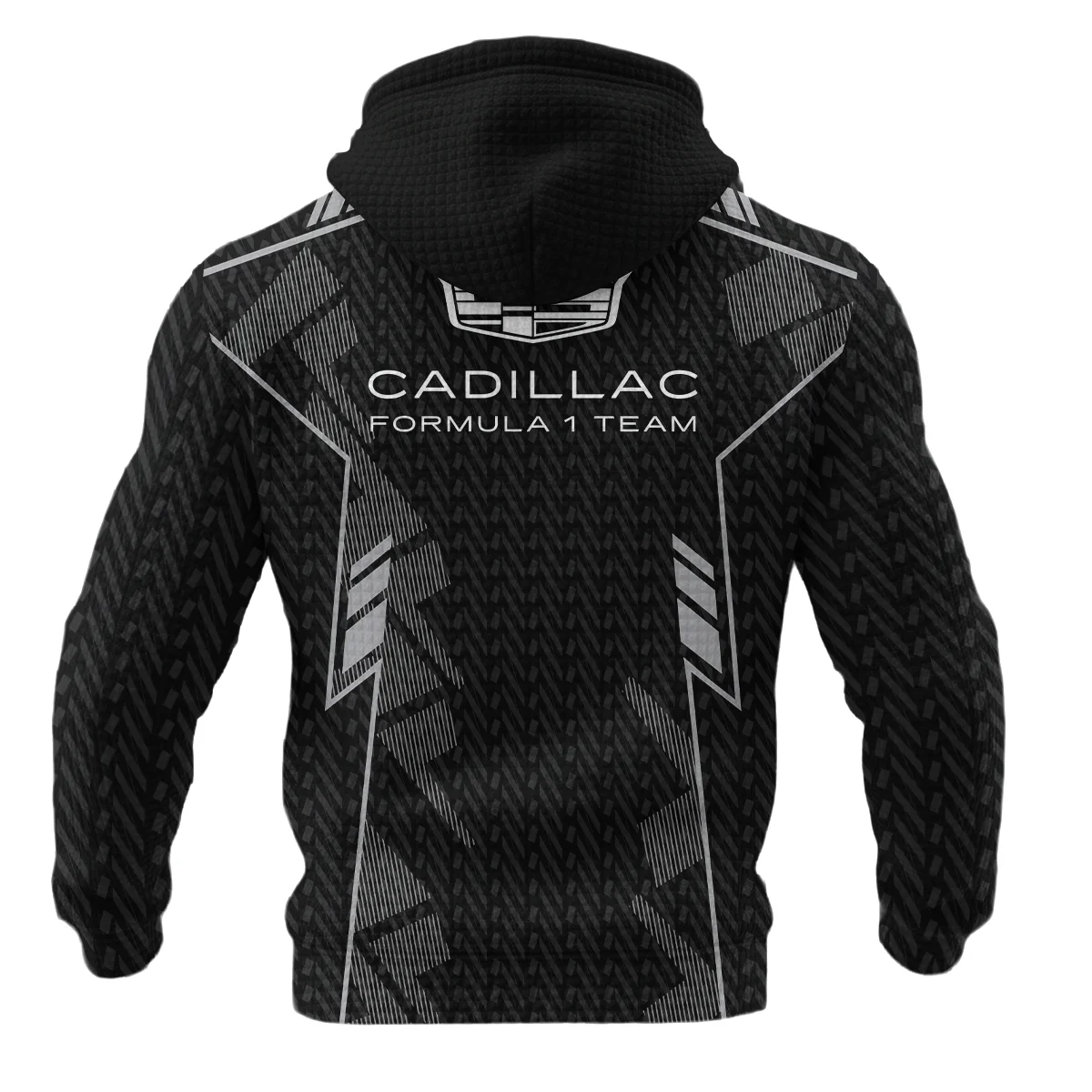 Cadillac F1 Teamwear Hoodie Quilted Waffle BLVA5326A1CDLHQW - F1 Fan Gear - Image 3