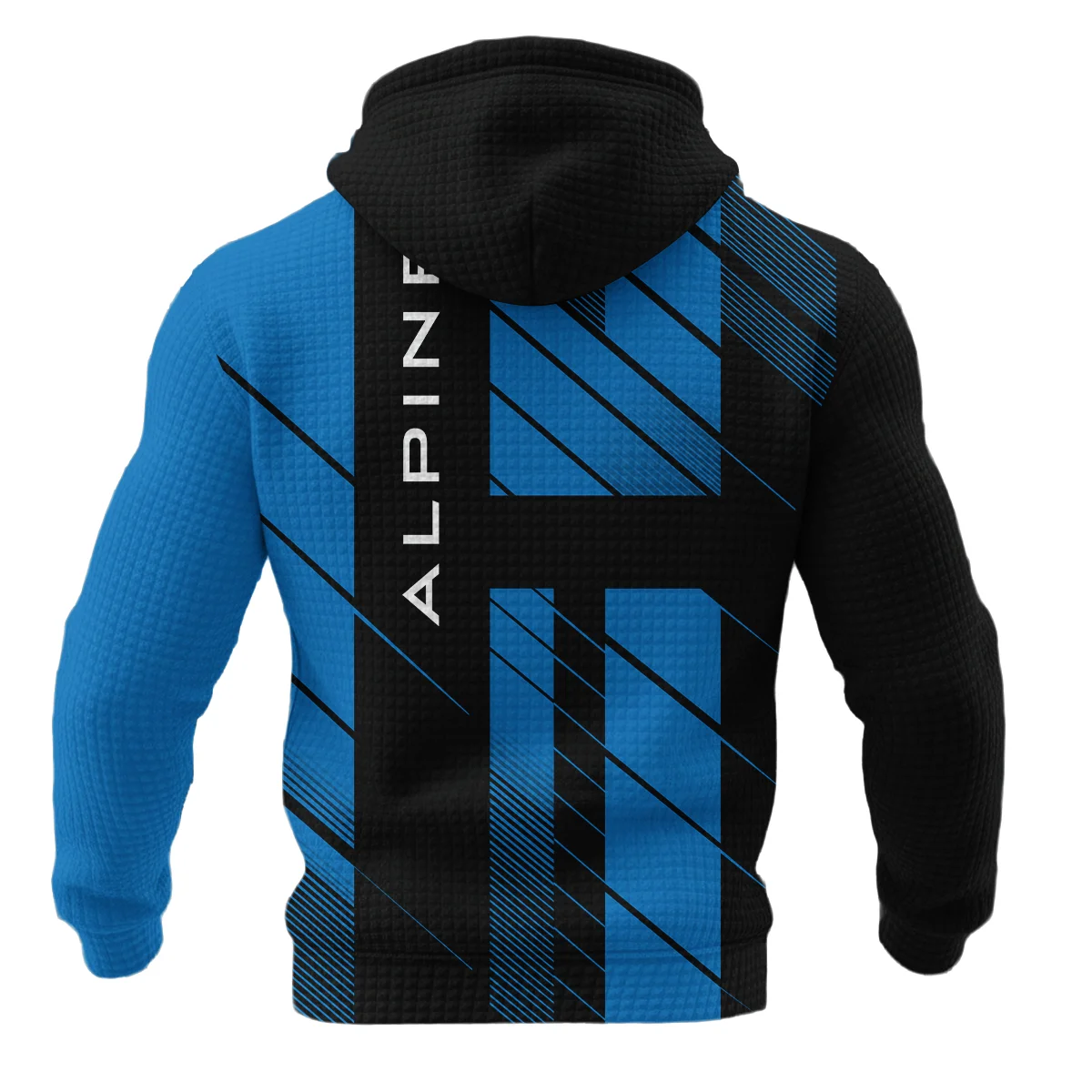 Alpine F1 Teamwear Hoodie Quilted Waffle BLVA5326A2ALPHQW - Image 3
