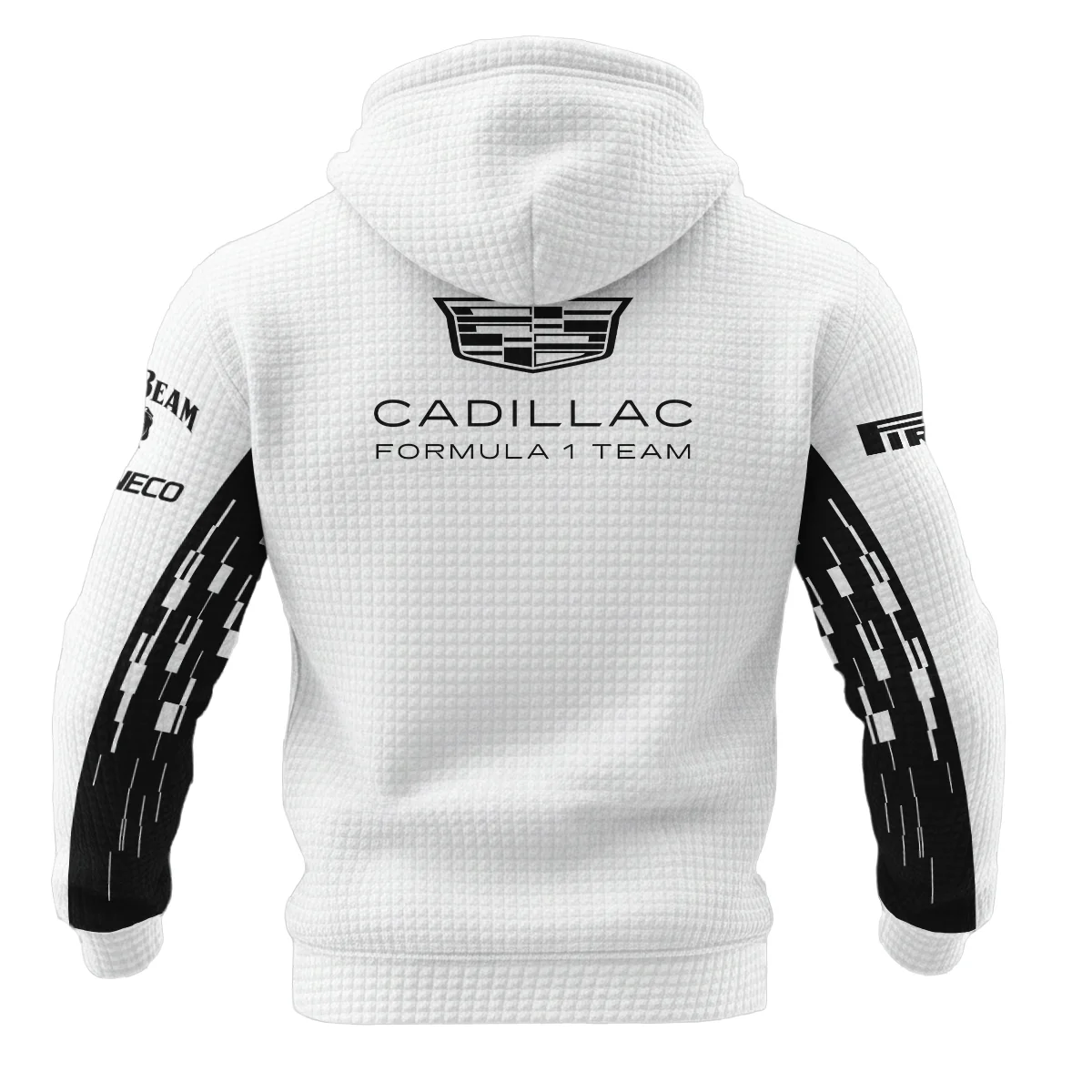 2026 Valtteri Bottas Cadillac F1 Team Apparel Hoodie Quilted Waffle BLVA9326VB4HQW - Image 3