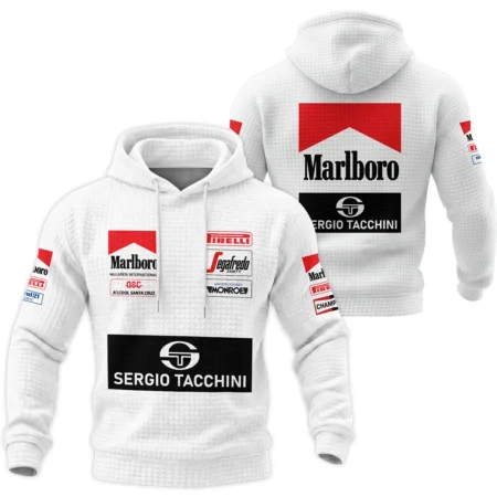 1984 Ayrton Senna Sergio Tacchini Toleman F1 Hoodie Quilted Waffle BL3725A7HQW - Motorsport Apparel