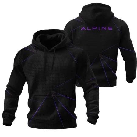 Alpine F1 Teamwear Hoodie Quilted Waffle BL8326A1ALPHQW