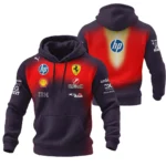 2026 China GP Edition Ferrari F1 Hoodie Quilted Waffle BLVA12326FRRHQW