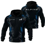 Alpine F1 Teamwear Hoodie Quilted Waffle BLVA5326A1ALPHQW