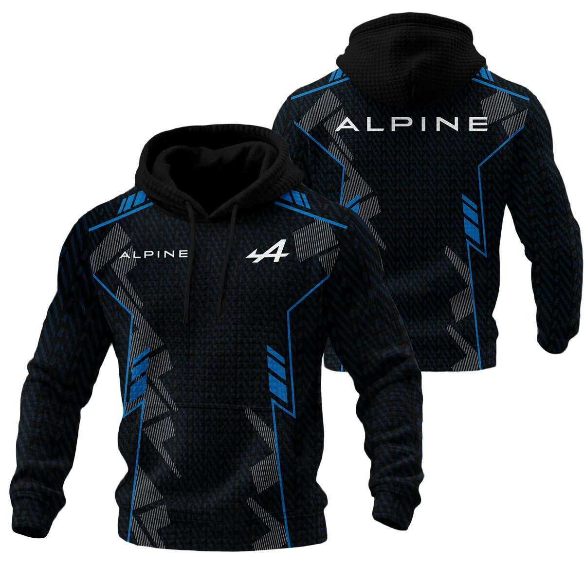 Alpine F1 Teamwear Hoodie Quilted Waffle BLVA5326A1ALPHQW