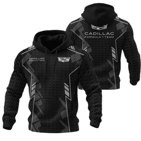 Cadillac F1 Teamwear Hoodie Quilted Waffle BLVA5326A1CDLHQW - F1 Fan Gear