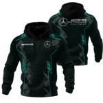 Mercedes F1 Teamwear Hoodie Quilted Waffle BLVA5326A1MERHQW - Motorsport Apparel