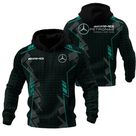 Mercedes F1 Teamwear Hoodie Quilted Waffle BLVA5326A1MERHQW