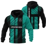 Mercedes F1 Teamwear Hoodie Quilted Waffle BLVA5326A2MERHQW - Racing Lifestyle Clothing