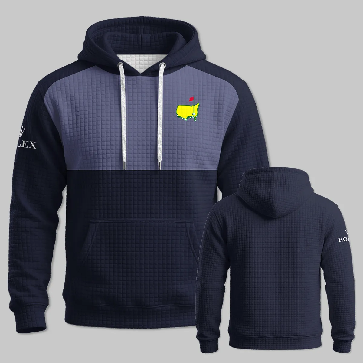 Rolex Masters Tournament Hoodie Quilted Waffle All Over Prints - Gift for Golf Fans QTMT250326A1ROXNV-HQW - Image 3