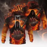 Harley-Davidson Motorcycle Hell Reaper Hoodie Quilted Waffle All Over Prints Gift Fan Love QTVAHL250226A17-HQW