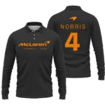 Lando Norris McLaren F1 Logo Long Polo Shirt BLF1270325A2MCLLPL