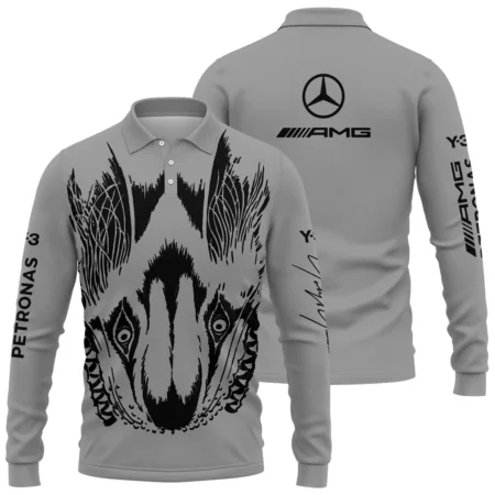 2026 Y-3 x Mercedes F1 - Long Polo Shirt BLMER18326A4LPL