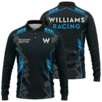 Williams F1 Teamwear Long Polo Shirt BLVA5326A1WILLPL