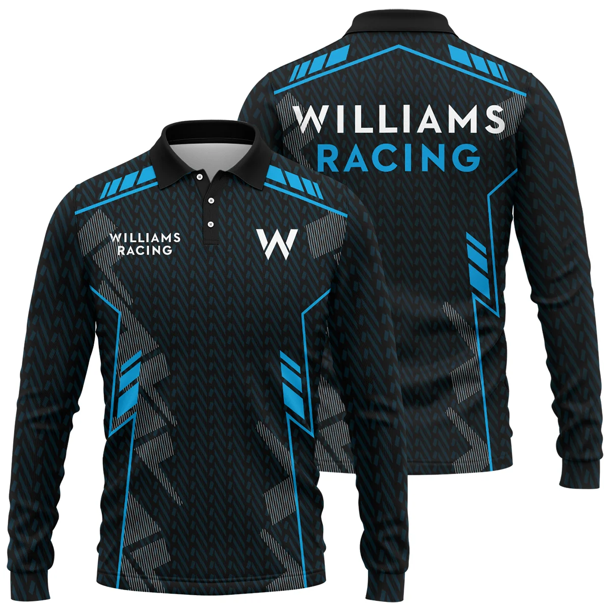 Williams F1 Teamwear Long Polo Shirt BLVA5326A1WILLPL
