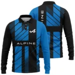 Alpine F1 Teamwear Long Polo Shirt BLVA5326A2ALPLPL