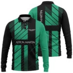 Aston Martin F1 Teamwear Long Polo Shirt BLVA5326A2AMLPL