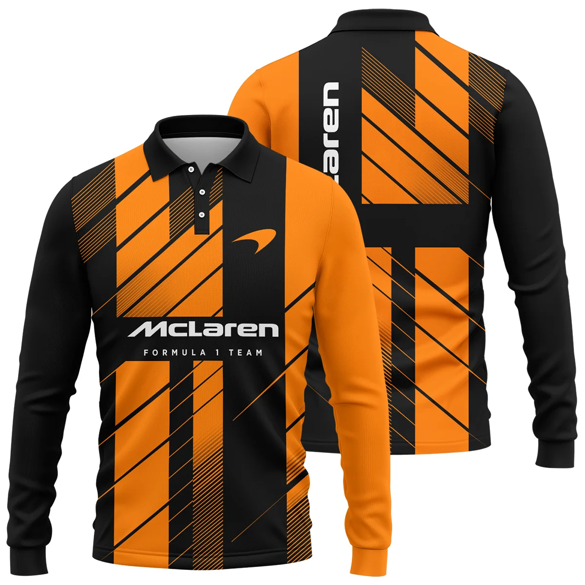 McLaren F1 Teamwear Long Polo Shirt BLVA5326A2MCLLPL