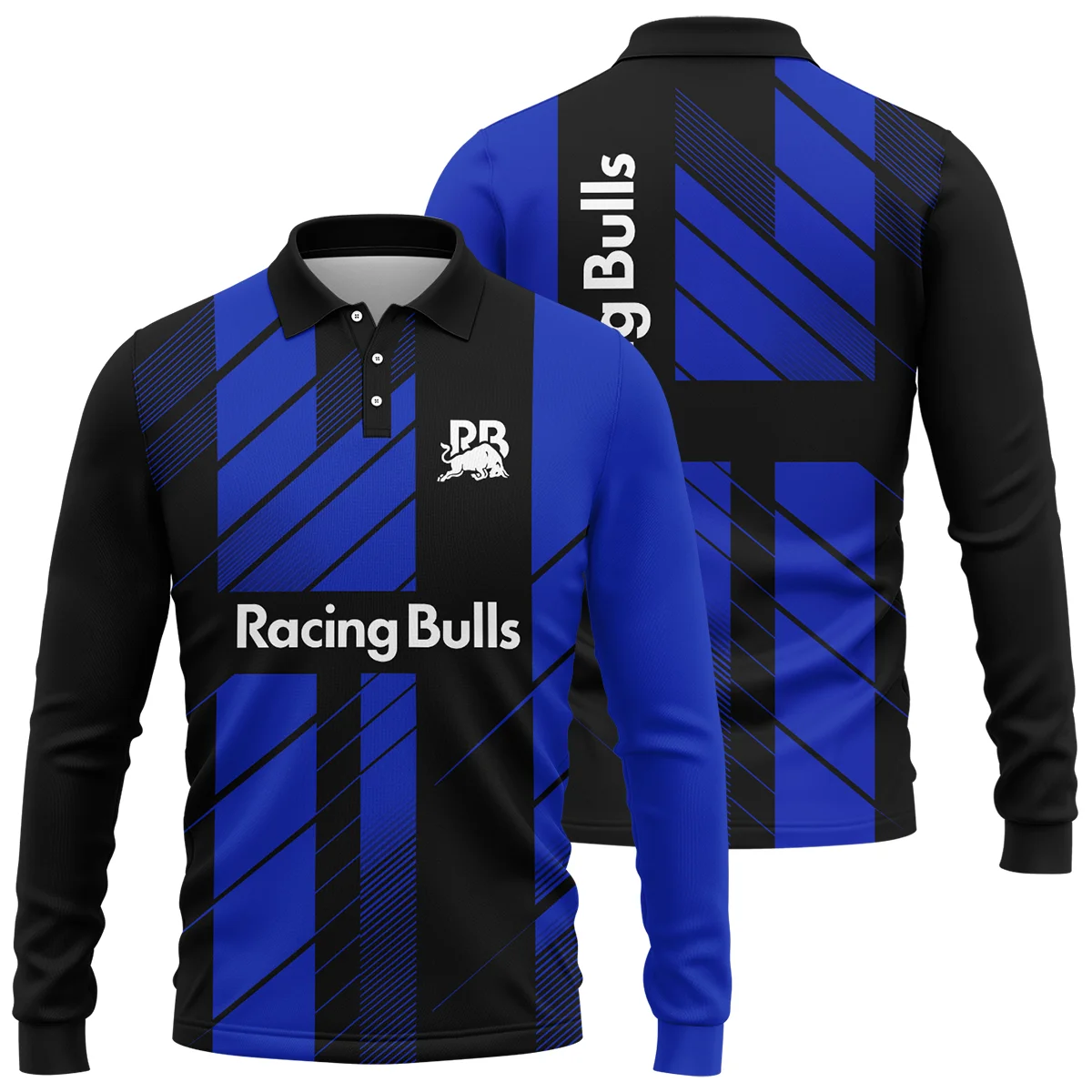 Racing Bulls F1 Teamwear Long Polo Shirt BLVA5326A2RCBLPL
