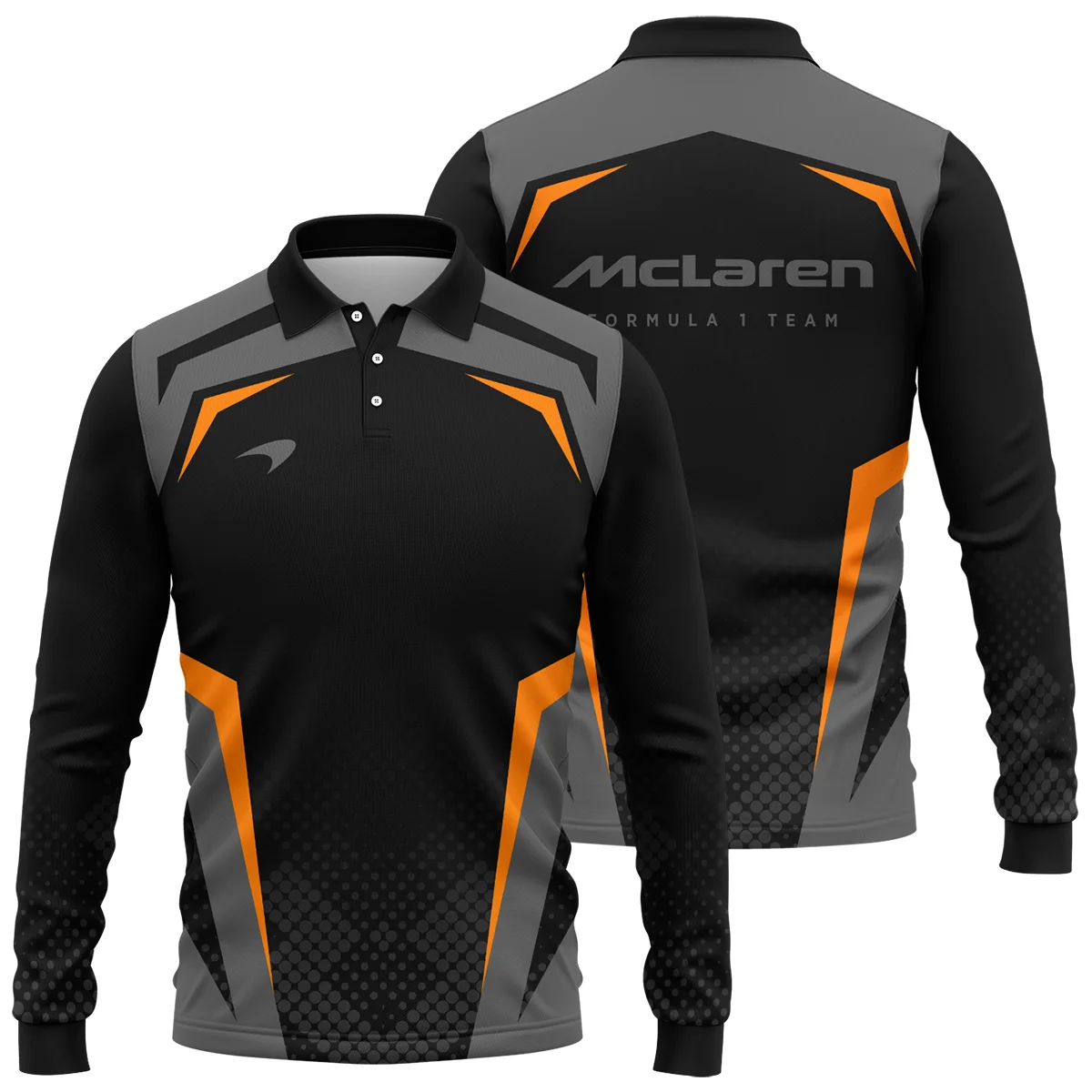 McLaren F1 Teamwear Long Polo Shirt BLVA5326A3MCLLPL