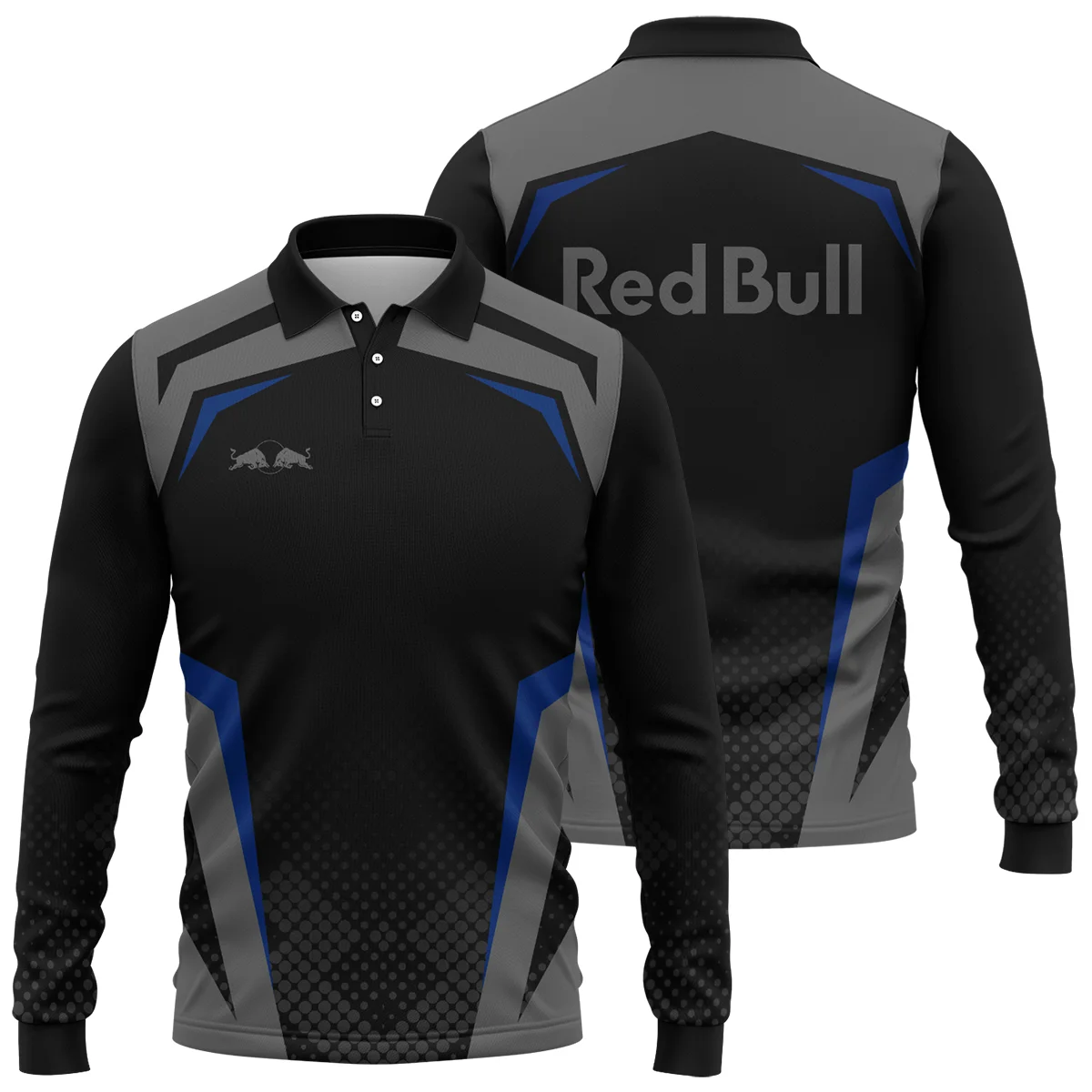 Red Bull Racing F1 Teamwear Long Polo Shirt BLVA5326A3RBRLPL