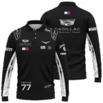 2026 Valtteri Bottas Cadillac F1 Team Apparel Long Polo Shirt BLVA9326VB3LPL - Racing Lifestyle Clothing