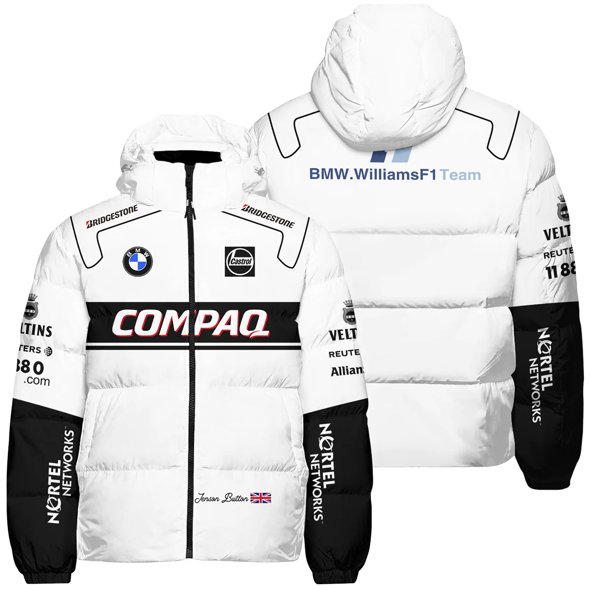 2000 Jenson Button Racing Suit Williams F1 Down & Puffer Jackets BLVAJB010925A1HCJ - Pit Lane Clothing