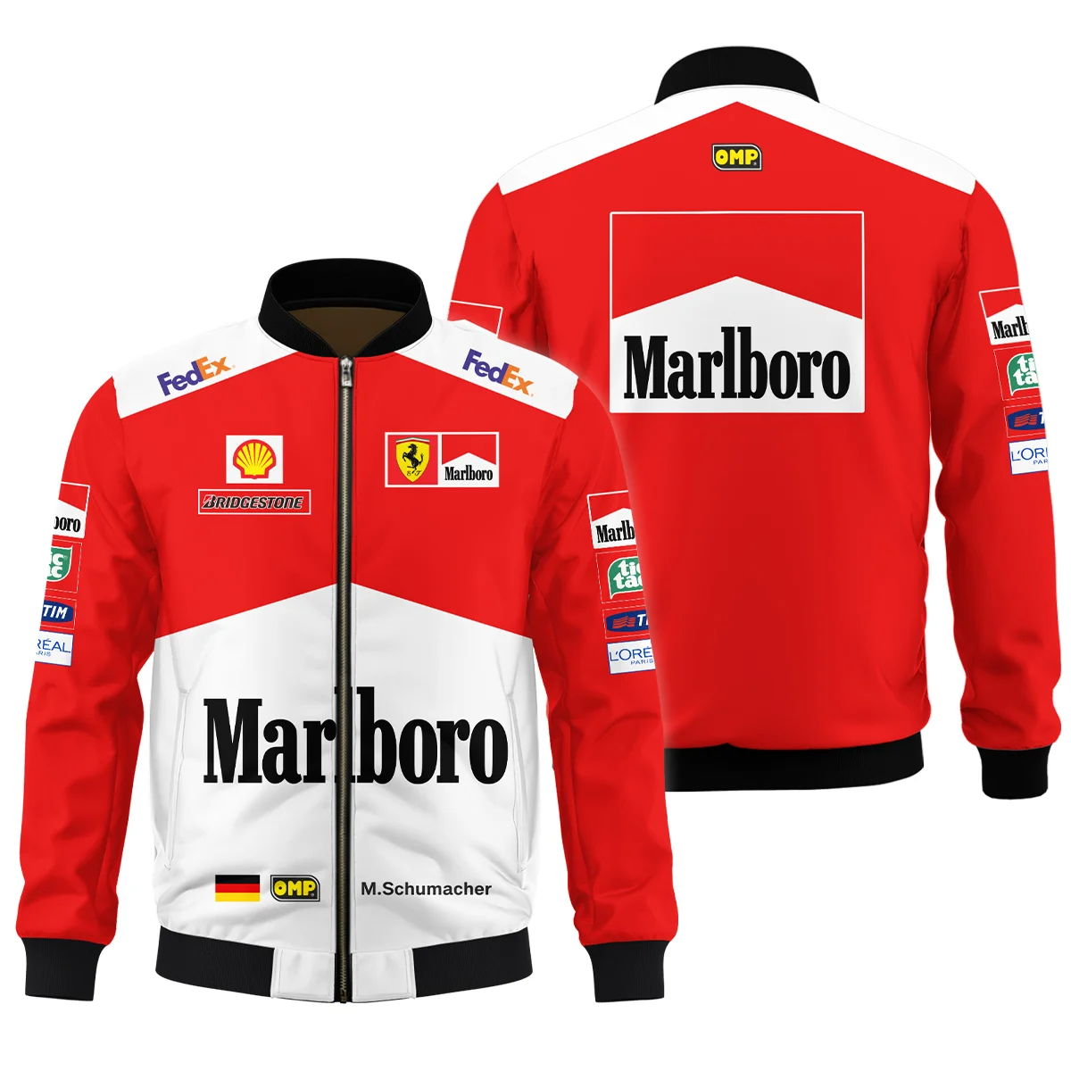 2000 WDC Michael Schumacher Race Suit Ferrari F1 Bomber BLVAMC020925A8BB - Pit Lane Clothing