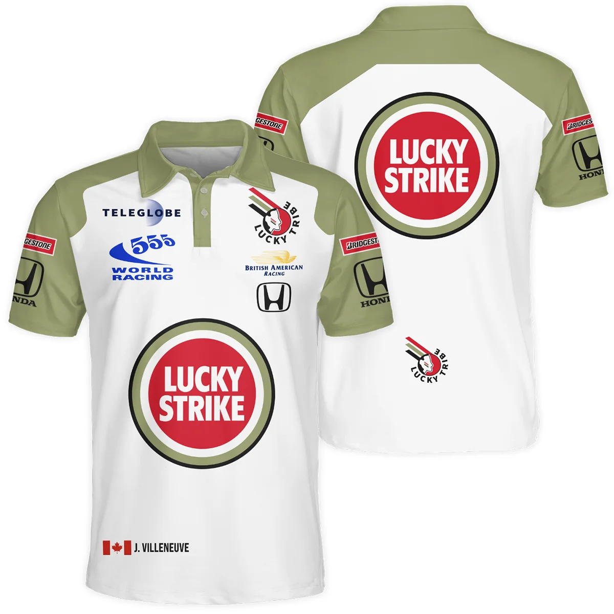 2001 Jacques Villeneuve Racing Suit F1 Polo Shirt BLJV10825A5PL - Motorsport Apparel