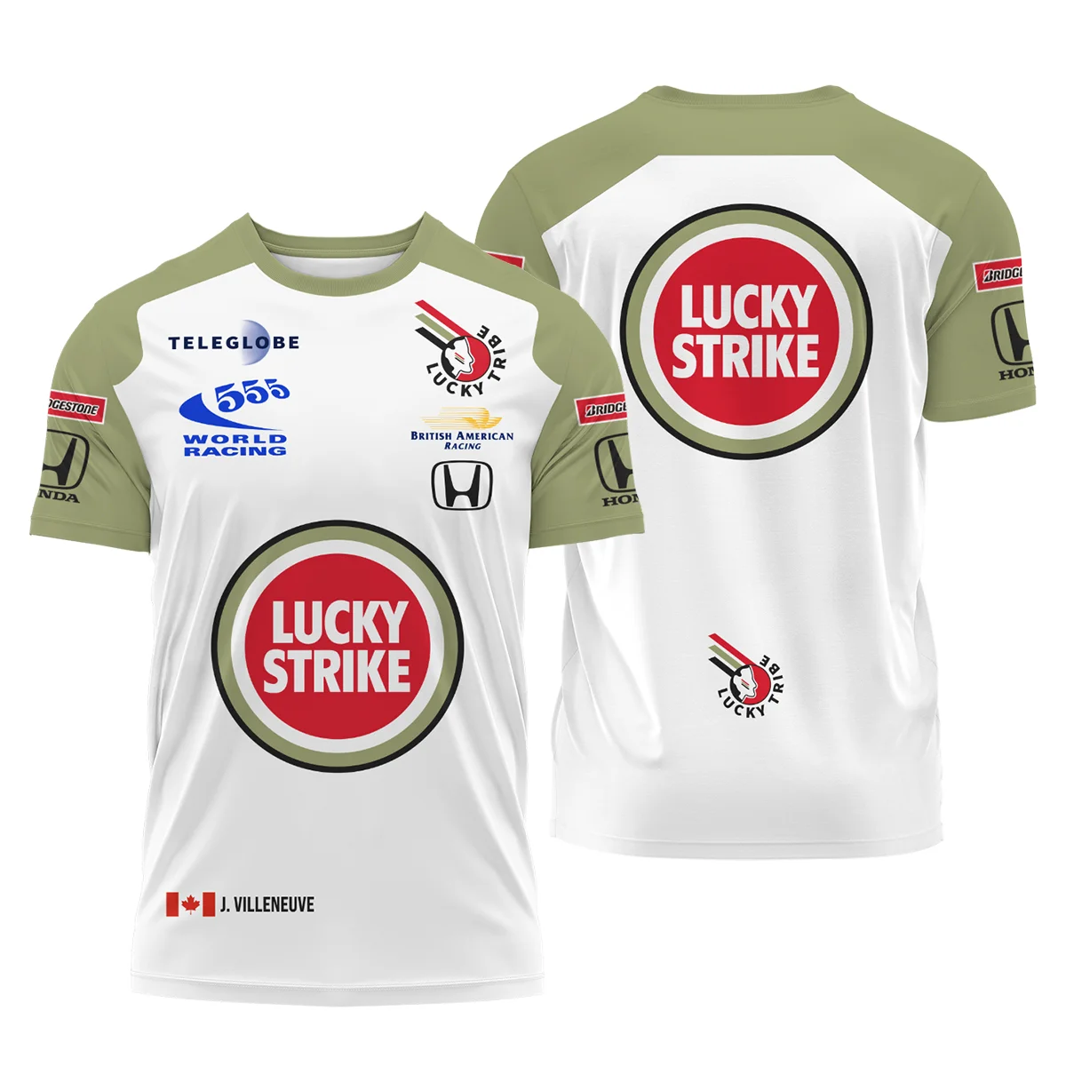 2001 Jacques Villeneuve Racing Suit F1 T-Shirt BLJV10825A5TS - F1 Fan Gear