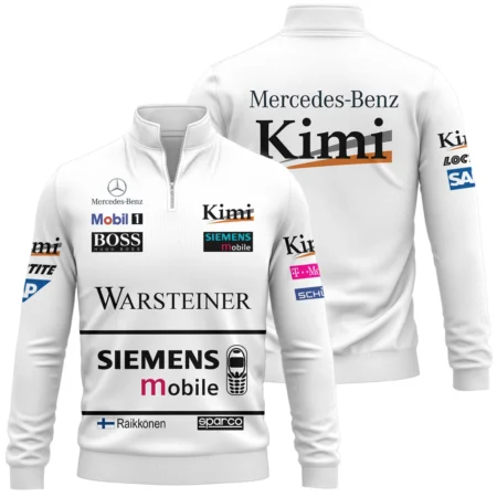 2003 Kimi Raikkonen Racing Suit McLaren F1 Quarter-Zip Sweatshirt BLVAKR191125A2QZS - Motorsport Lifestyle Wear