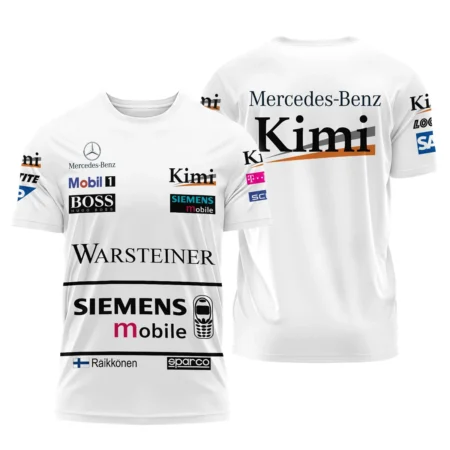 2003 Kimi Raikkonen Racing Suit McLaren F1 T-Shirt BLVAKR191125A2TS - Race Day Design