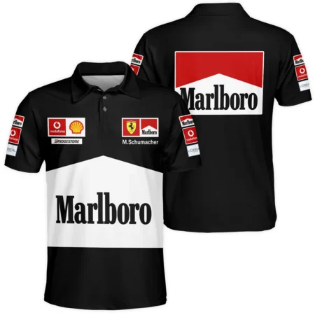 2004 Black Version Michael Schumacher Race Suit Ferrari F1 Polo Shirt BLVAMC020925A11PL - Motorsport Lifestyle Wear