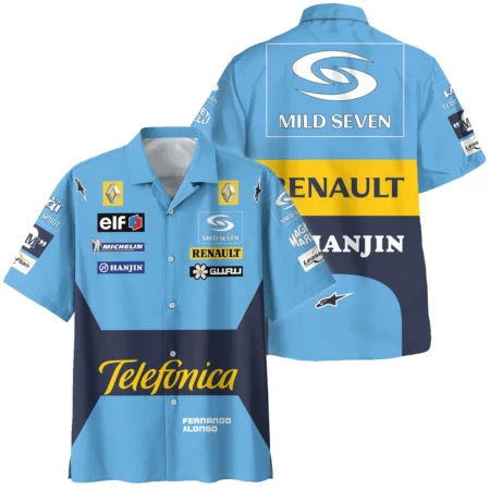 2004 Fernando Alonso Racing Suit Renault F1 Hawaiian Shirt BLVAFA030925A6HW - Race Day Outfit