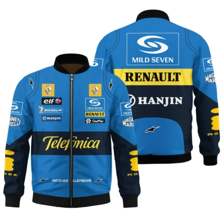 2004 Jacques Villeneuve Racing Suit Renault F1 Bomber BLJV10825A6BB - Trackside Outfit