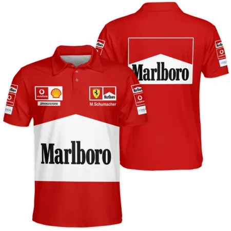 2004 WDC Michael Schumacher Race Suit Ferrari F1 Polo Shirt BLVAMC020925A12PL - Motorsport Apparel